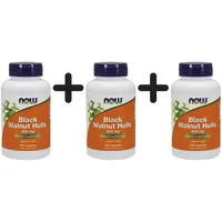 NOW Foods Black Walnut Hulls, 500mg - 100 caps