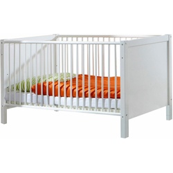 Babybett WIMEX "Helsingborg", weiß (alpinweiß), B:74cm H:77cm L:150cm, Holzwerkstoff, Babybetten