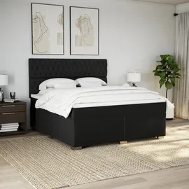 vidaXL Boxspringbett 180 x 200 cm Schwarz