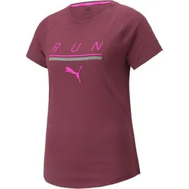 Puma Damen Kurzarm-T-Shirt Puma Run 5K Logo - S