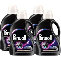 PERWOLL Black Waschmittel 4x 27 WL (108 Waschladungen), Feinwaschmittel reinigt sanft und erneuert dunkle Farben und Fasern, für alle dunklen Textilien, mit Dreifach-Renew-Technologie