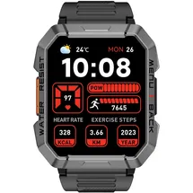 Blackview W60 2.01" Zoll 900 mAh LED-Taschenlampe Campass Outdoor-Smartwatch Grün
