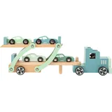 Small Foot Company small foot Autotransporter Chicago aus Holz, mit beweglicher Laderampe,