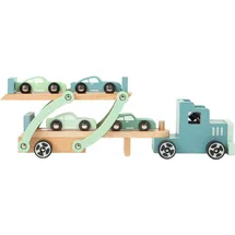 Small Foot Company small foot Autotransporter Chicago aus Holz, mit beweglicher Laderampe,