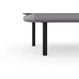 Andas Polsterhocker »Stine« Besonderes Design durch Kissenoptik und Keder, by Morten Georgsen grau