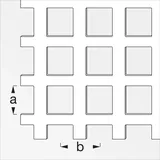 Alfer Quadratlochblech Aluminium eloxiert