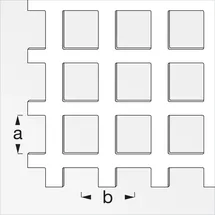 Alfer Quadratlochblech Aluminium eloxiert