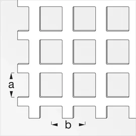Alfer Quadratlochblech Aluminium eloxiert