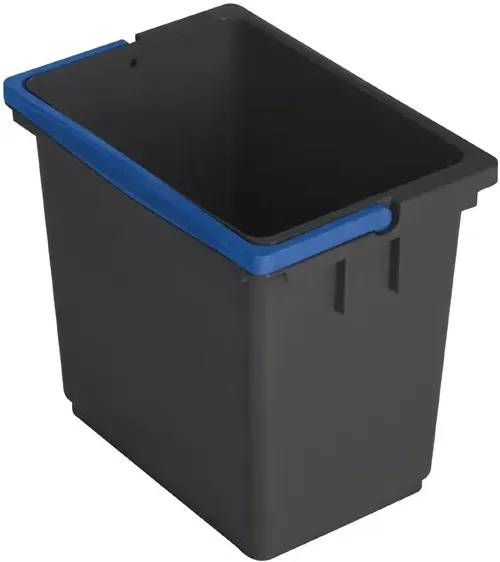 Putzeimer Vermop Kunststoff grau mit blauem Griff 6 L Eimer für viele Putzwagen, Reinigungswagen