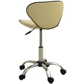 vidaXL Bürostuhl Kunstleder Creme