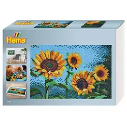 Hama® Bügelperlen Set Sonnenblumen mehrfarbig