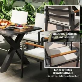 Outsunny Sitzgruppe 7-tlg. grau