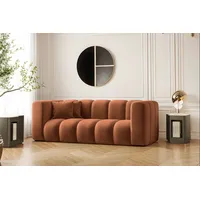 Kaiser Möbel Sofa Couch, Zweisitzer-Sofa Grand Modular Stoff Haga und Salvador, Bequem, modular, viele Farben braun