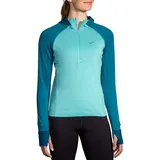 Brooks Damen Notch Thermal Hoodie 2.0 blau