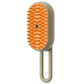 petsation 3-in-1 Dampf-Bürste für Hunde & Katzen Beige/Braun
