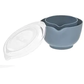 Rosti Rührschüssel Set 2tlg. mit Deckel "Margrethe" grau blau (dusty blue) 1,5+3,0L