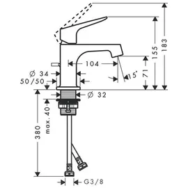 Hansgrohe Citterio M Einhandmischer Edelstahl Optic
