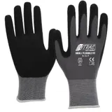 Nitras Arbeitshandschuhe Flexible Fit 8800-9, Nitril-PU-Beschichtung, grau,
