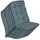 Beautissu Hochlehner Auflage 120 x 50 x 8 cm Taubenblau 8 St.