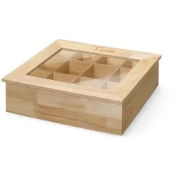 Hendi Tee-Box aus Holz für 144 Teebeutel
