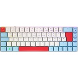 Cherry MX-LP 2.1 Compact Wireless weiß/hellblau/rot, MX LOW PROFILE RGB SPEED, USB/Bluetooth, DE (G80-3860LVADE-0)