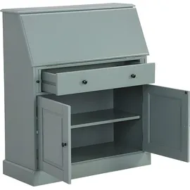 vente-unique Sekretär - MDF & Kiefernholz - Mandelgrün - CLEORE
