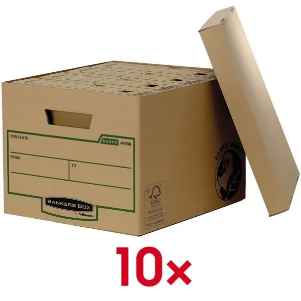 Bankers Box Earth Series 10x Archivbox »Earth Series - Standard«, 33.5x27x39.1 cm