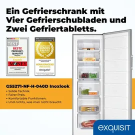 Exquisit GS5271-NF-H-040D Silber