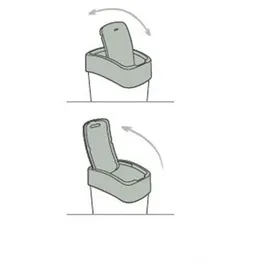 Curver Flip Bin 10 l silber/orange