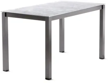 Sieger Tischgestell Aluminium 118x78cm, eisengrau ohne Tischplatte