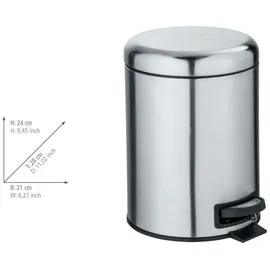 Wenko Leman 5 l edelstahl matt