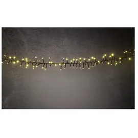 Trendline LED-Lichterkette Cluster Außen 24 m warmweiß-schwarz