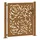 vidaXL Gartentor 105 x 105 cm Braun/Stahl