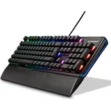 Erazer Supporter X20 mechanische Gaming Tastatur (extrem langlebige Switches, WASD, 100% Anti-Ghosting, austauschbare Schalter & Tastenkappen, RGB-Hintergrundbeleuchtung, QWERTZ)