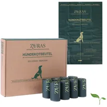 Zuras Hundekotbeutel biologisch abbaubar 315 Stück Schwarz