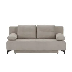 Schlafsofa  Eddy , beige , Maße (cm): B: 197 H: 88 T: 89