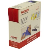 FASTECH® B25-STD133910 Klettband zum Aufnähen Haft- und Flauschteil (L x B) 10m x 25mm Rot 10m