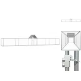 vidaXL Hühnerstall 9x1x1,5 m Verzinkter Stahl