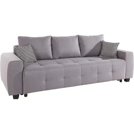OTTO home Schlafsofa Mikrofaser 2-Sitzer Grau