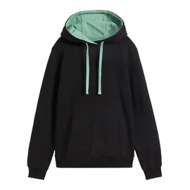 bonprix Hoodie mit Stehkragen, Oversize Passform, aus Baumwolle grün|schwarz XXL (52/54)