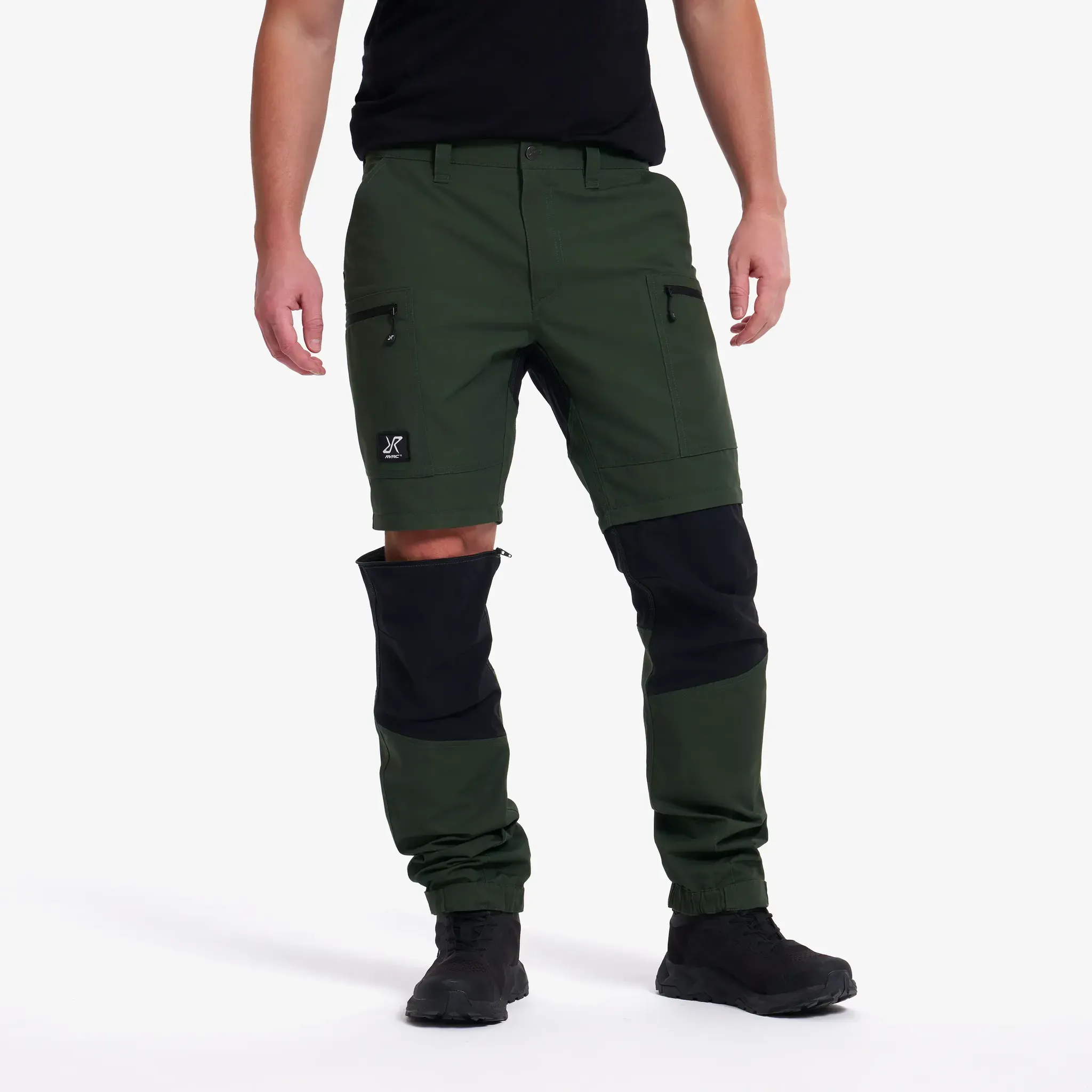 Nordwand Pro Zip-off Pants Herren Forest Green/Black, Größe:2XL - Hosen > Zip-off-hosen - Grün