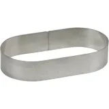 ESMEYER SCHNEIDER Tortenring, oval Backring aus Reinaluminium für Quarkstollen, Materialstärke: 2/235