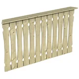 SKANHOLZ Brüstungsgeländer Balkonschalung 150 cm Länge 96 cm Höhe Beige