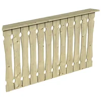 SKANHOLZ Brüstungsgeländer Balkonschalung 150 cm Länge 96 cm Höhe Beige