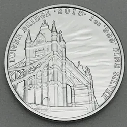 Silbermünze 1oz Tower Bridge 2018 Landmarks of Britain (Großbritannien)