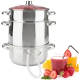 Arebos Dampfentsafter 15L Edelstahl silber