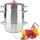 Arebos Dampfentsafter 15L Edelstahl silber