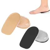 2 Pair Schuheinlagen ErhöHung FersenerhöHung FüR Schuhe ErhöHung Einlegesohle Fersenkeil Height Increase Insoles ErhöHung Einlegesohle Fersenkissen Schuheinlagen ErhöHung(Schwarz+Hautfarben)