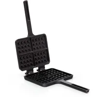 bbq-nerd Waffelform aus Gusseisen für belgische Waffeln - Gusseisernes Waffeleisen für Herd Grill Feuerstelle - Rustikaler Waffle Maker - Antihaft Grillwaffeleisen