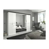 xonox.home Projekt X Garderobenschrank 244 x 193 x 34 cm weiß